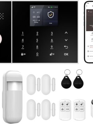 108 Alarm Control Panel Black Panel