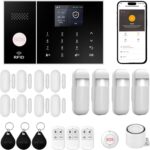 108 Alarm Control Panel Black Panel